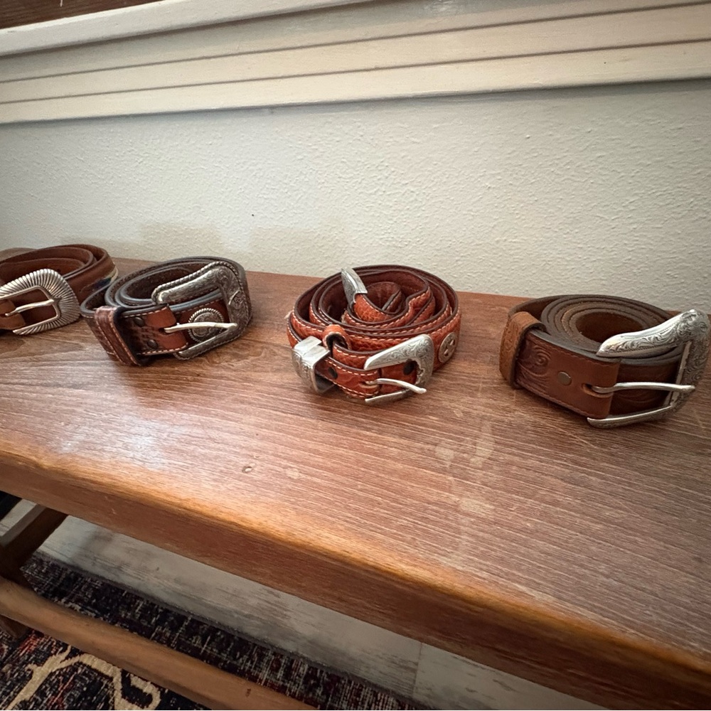 Ariat Men's Brown and Tan Leather Belt Collection
